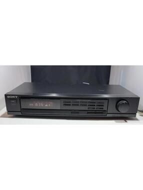 Sony ST-JX390 FM/AM Stereo Quartz Lock Digital Synthesizer Tuner Black